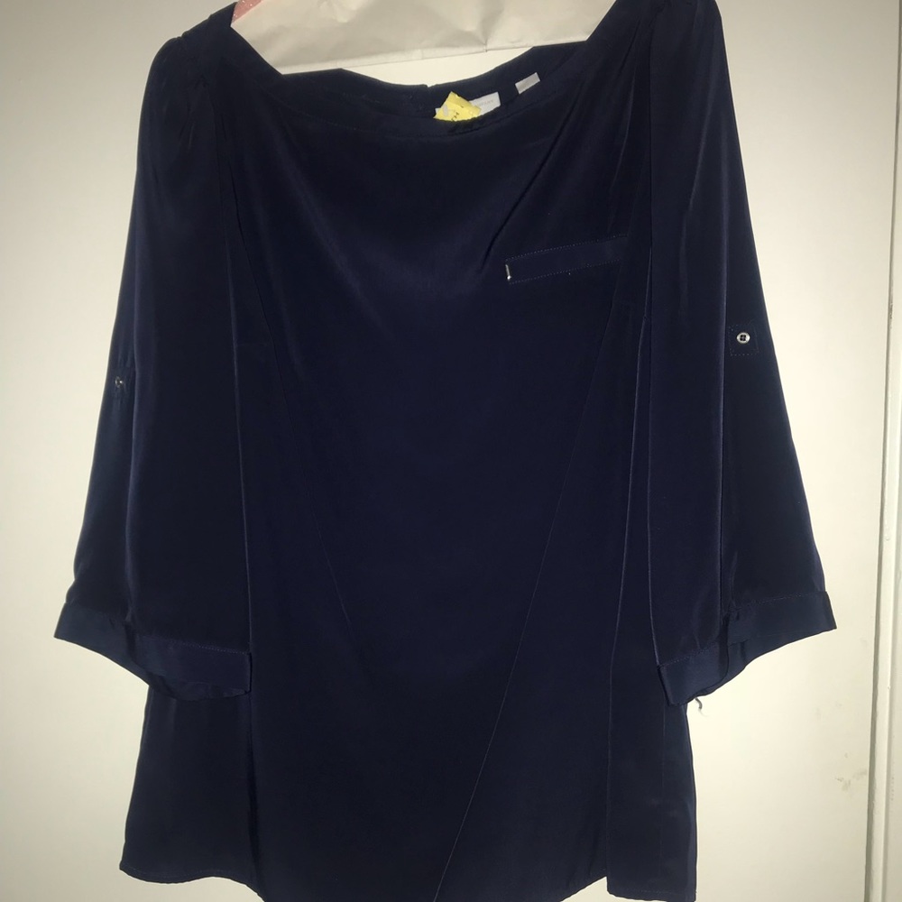 Navy professional blouse